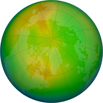 Arctic ozone map for 1993-03